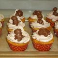 Cupcakes de chocolate blanco y frambuesa
