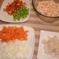Empedrado de judias con bacalao