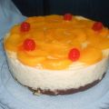 Tarta de arroz con leche, chocolate y melocotón[...]