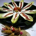 Endíbias con anchoas y queso crema