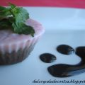 Bombón de almendras y batido de fresa