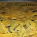 Tortilla de verduras al microondas