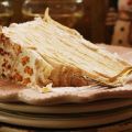 Crepes and lemon curd layer cake