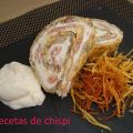 PASTEL ENROLLADO DE TORTILLA Y SALMÓN AHUMADO