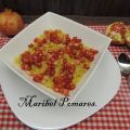 Migas de harina con granadas en olla[...]