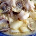 Patatas con merluza y almejas