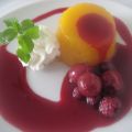 TOCINILLO DE CIELO CON COMPOTA DE FRUTOS ROJOS
