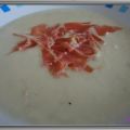 Puré de coliflor y queso azul