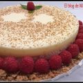 Tarta de turrón con espuma de limón