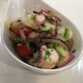 APERITIVO NAVIDEÑO. CEVICHE DE PULPO