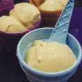 Helado de yogur, mango y plátano (muy healthy)