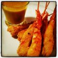 Langostinos crujientes al curry