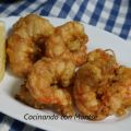 Aperitivo de Gambas rebozadas