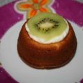 Cupcake de Kiwi con crema de queso al limón.