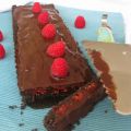 Tarta de chocolate y frambuesas