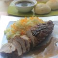 SOLOMILLO AL CARAMELO CON ARROZ A LA NARANJA