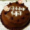 Layer cake de chocolate y naranja