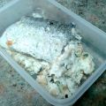 Pescadilla rellena al horno. Preparación