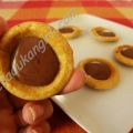 Galletas rellenas de chocolate