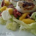 ENSALADA DE MANGO, JAMON Y QUESO DE CABRA
