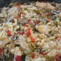 Arroz al horno con palometa y verduras