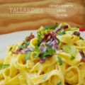 TALLARINES CON SALSA DE PUERRO Y LIMÓN CON[...]