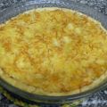 Quiche de puerro, queso y jamón cocido