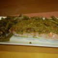 SALMÓN CON MAJADO DE PISTACHOS
