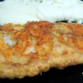 Filetes de panga rebozados con queso