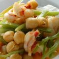 Potaje de garbanzos y carabineros