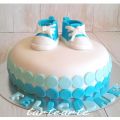 Tarta bebe zapatillas!!