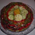 Pastel de verduras y atún