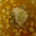 Garbanzos viudos, solo con verduras