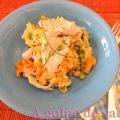Pollo con pasta a la crema