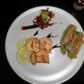Gambas yantsé, con salsa de soja, tempura de[...]