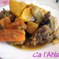 Tagine de verduras con cordero