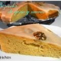 Bizcocho de queso y nueces.