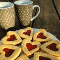 Galletas corazón rellenas