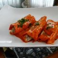 Canelones con Salsa de Piquillos