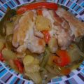 Mix-vegetal a la miel con pollo