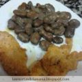 Receta de Pechuga empanada con habas picantes