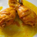 Muslos de pollo en salsa amarilla