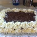 Tarta de cerveza negra.