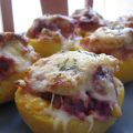 MELOCOTONES RELLENOS DE POLLO Y REMOLACHA