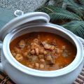 ALCACHOFAS CON GARBANZOS Y GAMBAS