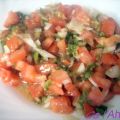Ensalada tomate y pimiento