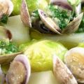 Receta: Almejas con Coles de bruselas