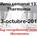 Menú semanal 137  con thermomix