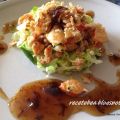 Ensalada de bogavante con salsa Pedro Ximenez