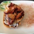 Tosta de Pulpo a la gallega con alioli.